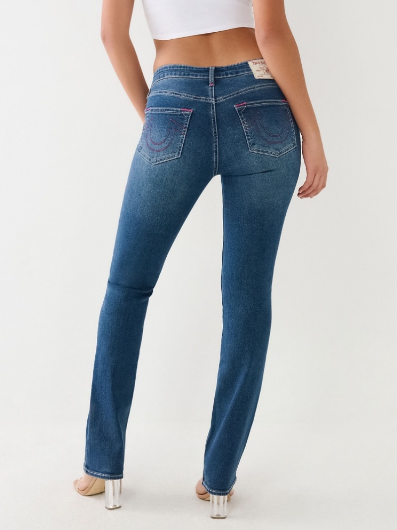 Straight Fit Jeans True Religion Billie Mid Rise Femme Jaune | XXT-83862364