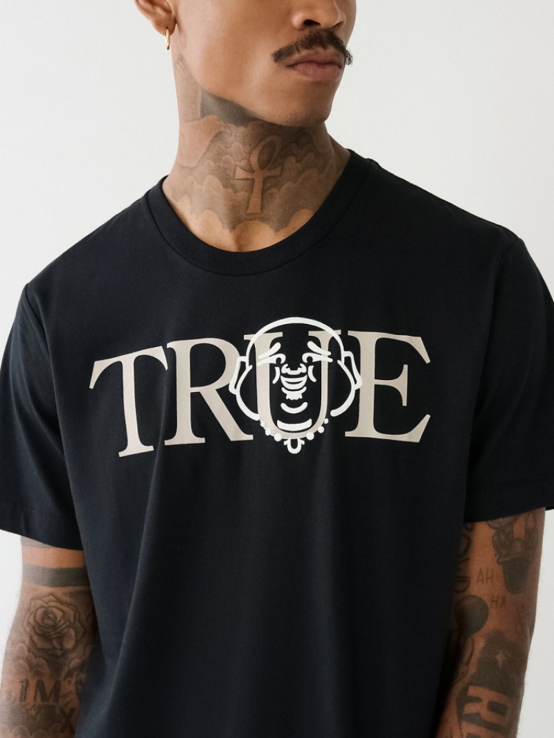 T Shirts True Religion True Buddha Logo Homme Vert Olive | BJO-53821472