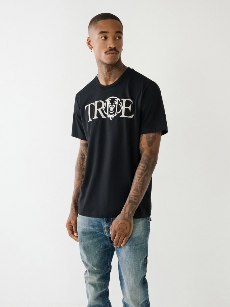 T Shirts True Religion True Buddha Logo Homme Vert Olive | BJO-53821472