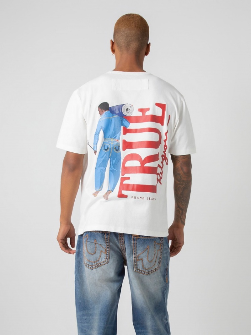 T Shirts True Religion Sebastien Ami X True Religion True Grit Homme Bleu Marine | AXP-93790487