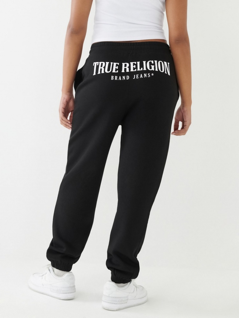 Pantalon Survêtement True Religion Logo Relaxed Femme Bleu | IGX-69779582