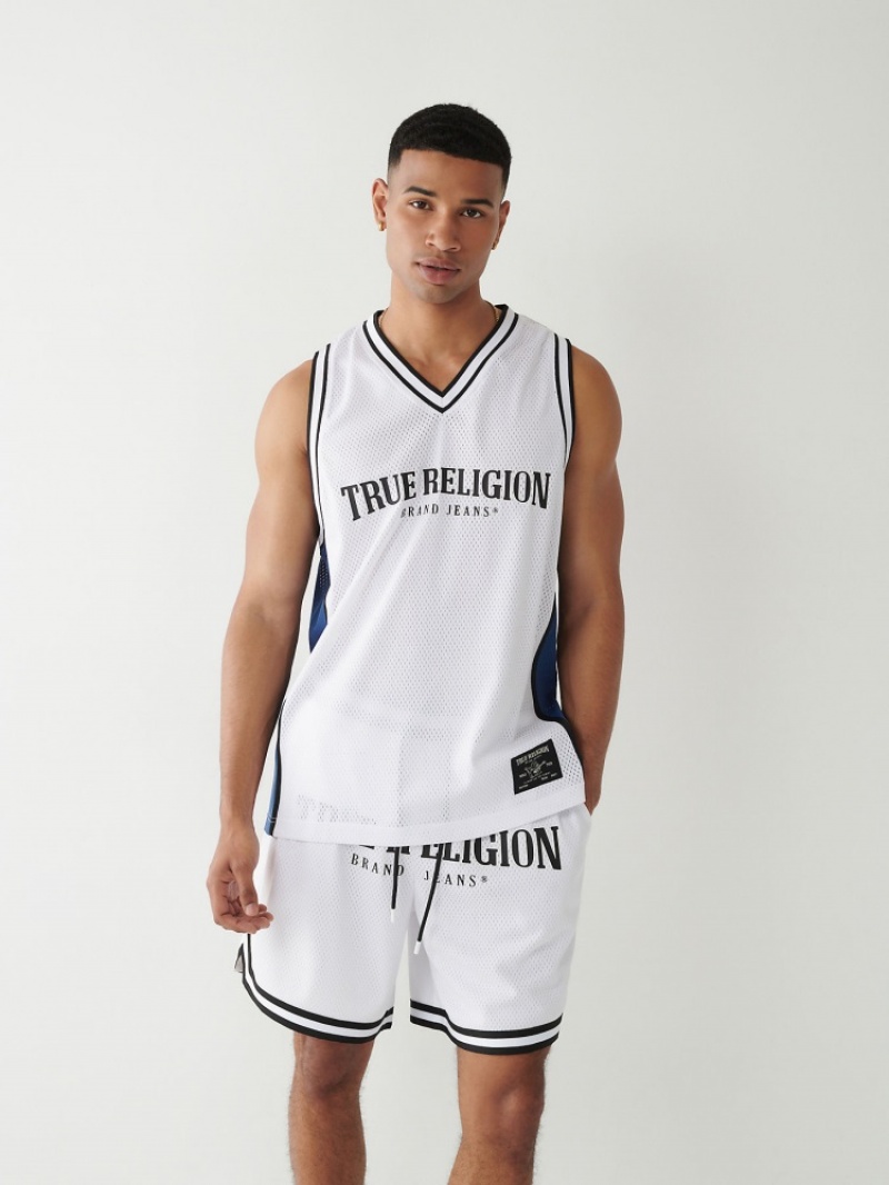 Debardeur True Religion Mesh Jersey Homme Bleu Marine | KCK-58262819