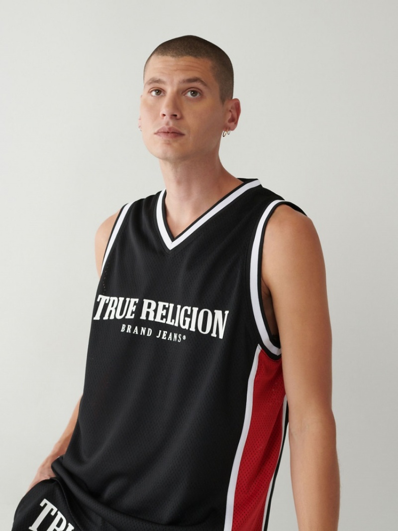 Debardeur True Religion Mesh Jersey Homme Noir | UVN-17934846