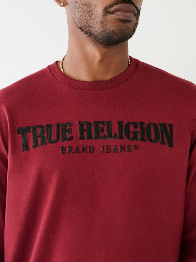 Chemise à Manches Longues True Religion True Logo Homme Noir Jaune | CRD-32365369