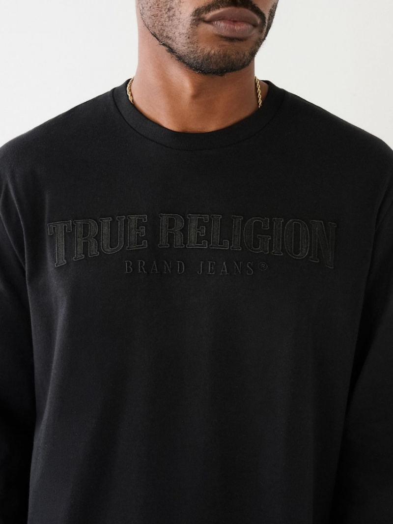 Chemise à Manches Longues True Religion True Logo Homme Beige | MVI-23633273