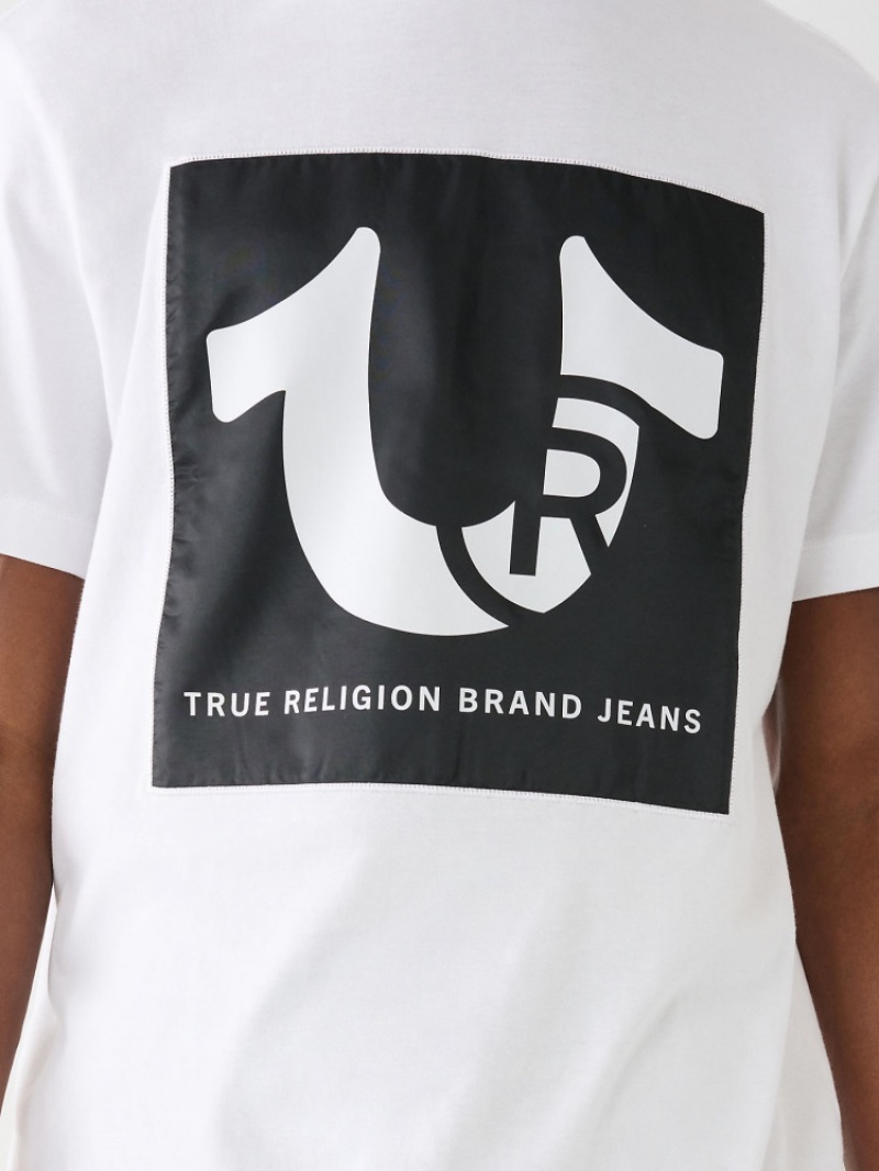 T Shirts True Religion Logo Relaxed Homme Orange Rose | DGK-94035238