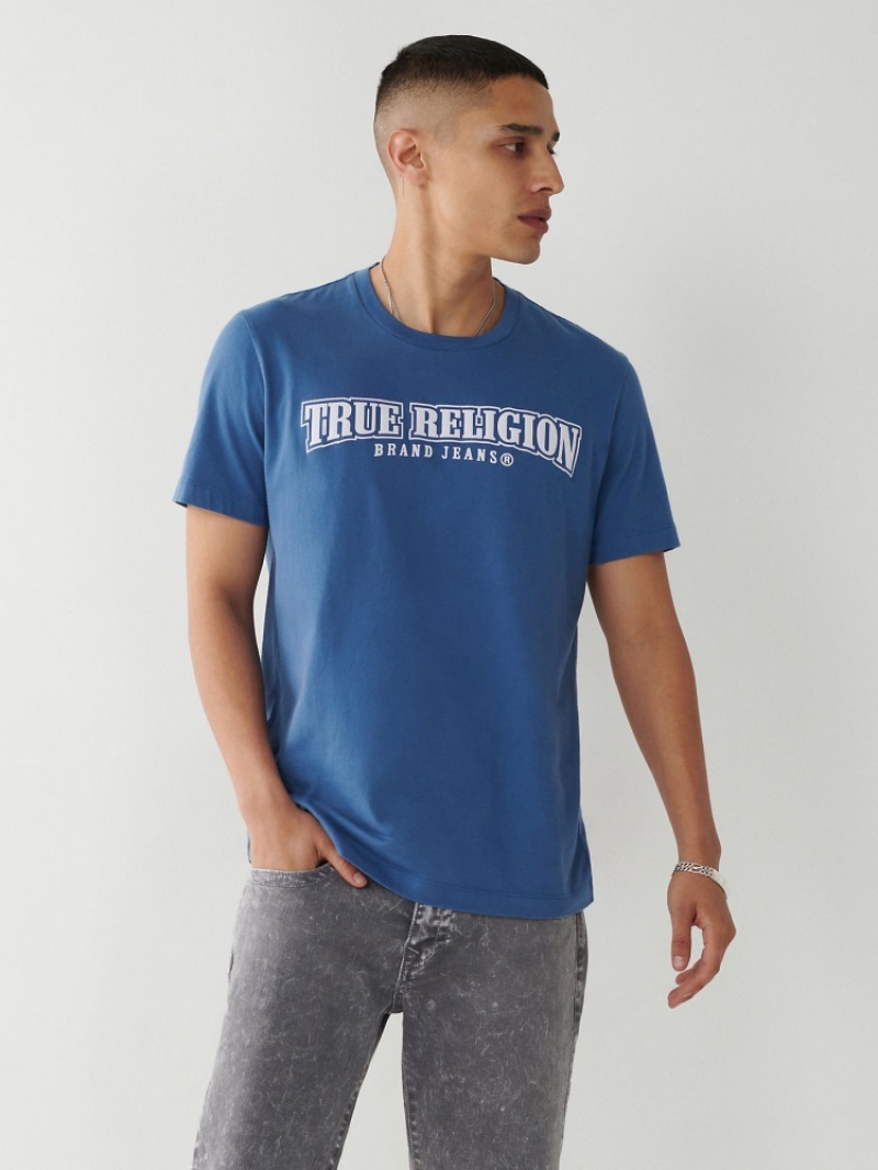 T Shirts True Religion Horseshoe Relaxed Homme Bleu Marine | SWM-67472932