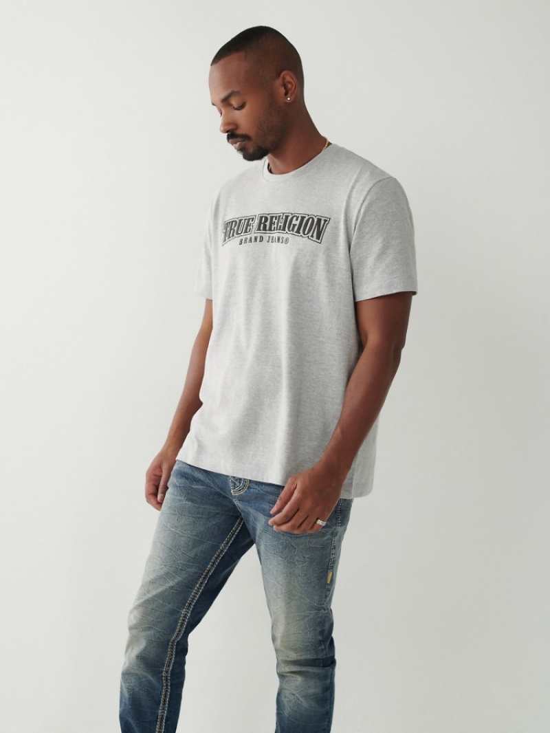 T Shirts True Religion Horseshoe Relaxed Homme Bleu | DEE-34905088