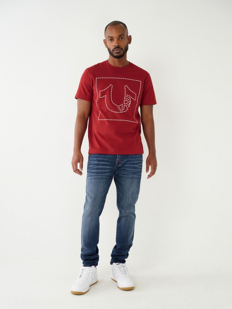 T Shirts True Religion Horseshoe Logo Homme Vert Olive | ACT-89729471