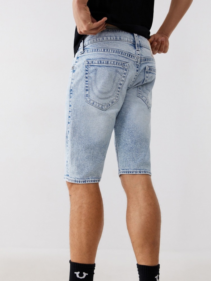 Short True Religion Rocco Big T Mince Corta Homme Noir | JLC-39866758