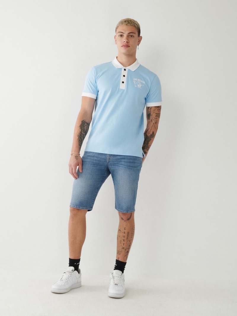 Short True Religion Ricky Droit Corta Homme Bleu | NED-97391531