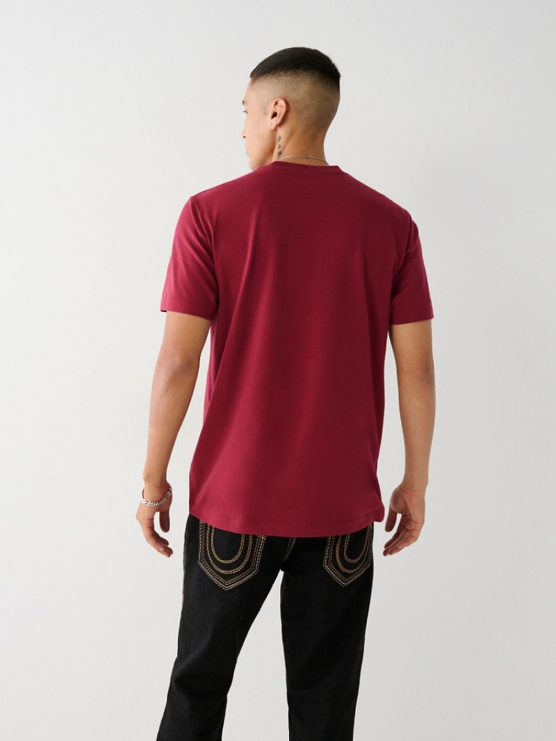 T Shirts True Religion Graphique Logo Homme Kaki | UEQ-74656402