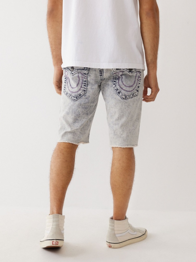 Short True Religion Ricky Big T Stitch Droit Corta Homme Kaki | EHX-14958818