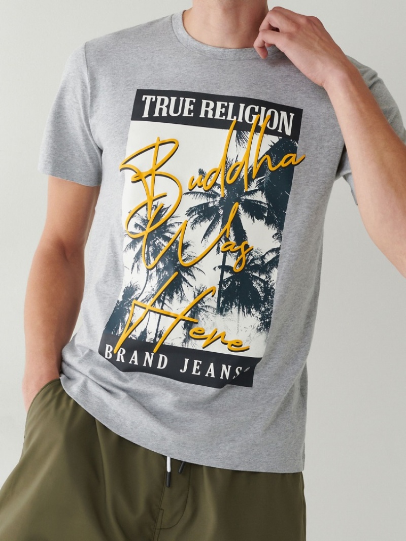 T Shirts True Religion Graphique Logo Homme Blanche Bleu | ZER-70917352