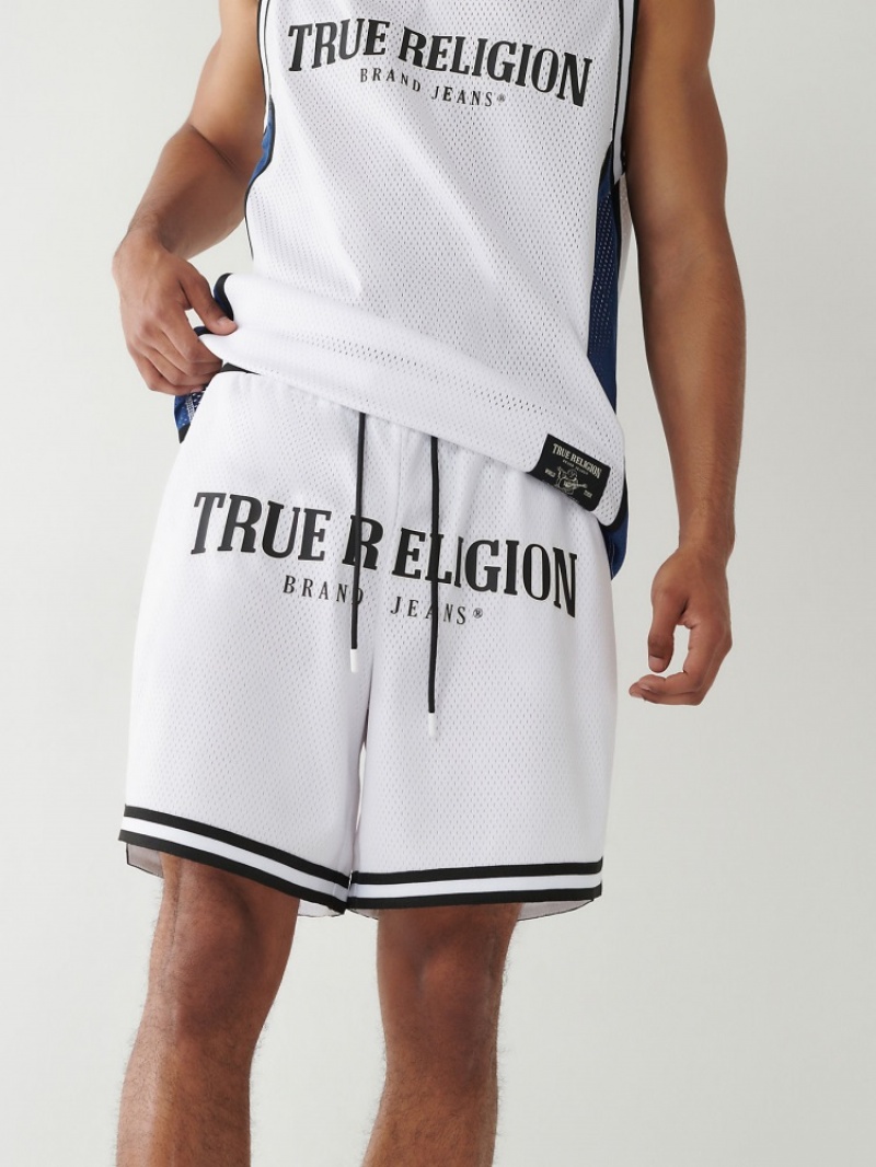 Short True Religion Mesh Logo Corta Homme Bleu Marine | XJC-53565015