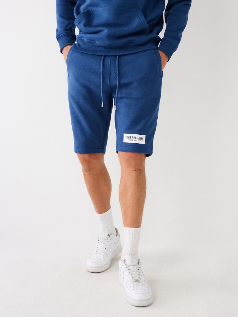 Short True Religion Logo Sweat Corta Homme Bleu | NDK-80565352