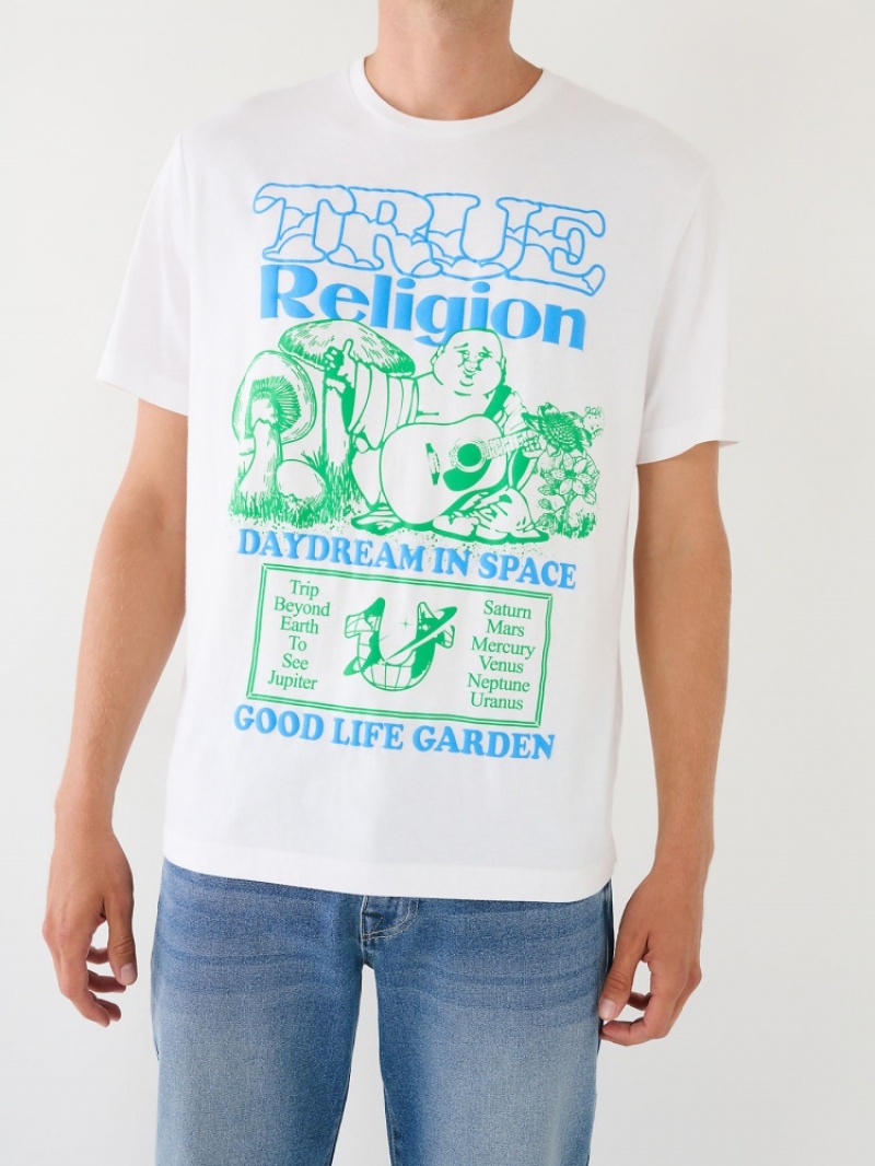 T Shirts True Religion Daydream Buddha Graphique Relaxed Homme Noir | ZNU-86836437