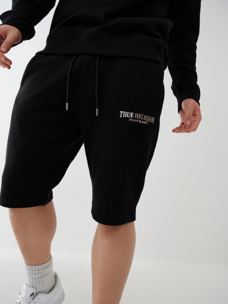 Short True Religion Logo Sweat Corta Homme Kaki | OBT-18639140