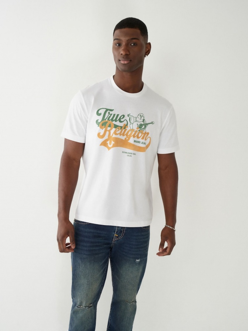 T Shirts True Religion Buddha Relaxed Homme Noir | ZJS-93570785