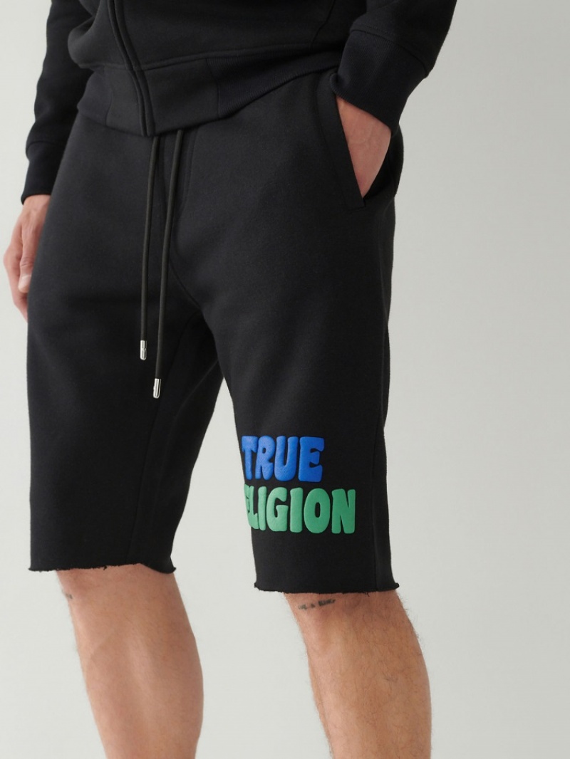 Short True Religion Logo Sweat Corta Homme Blanche Bleu | UGL-30588722