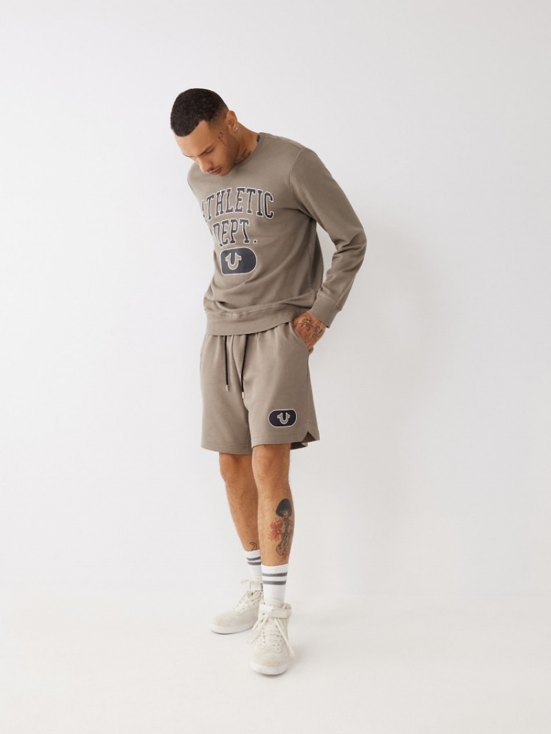 Short True Religion Logo Sweat Corta Homme Bleu Marine | GXV-26904647