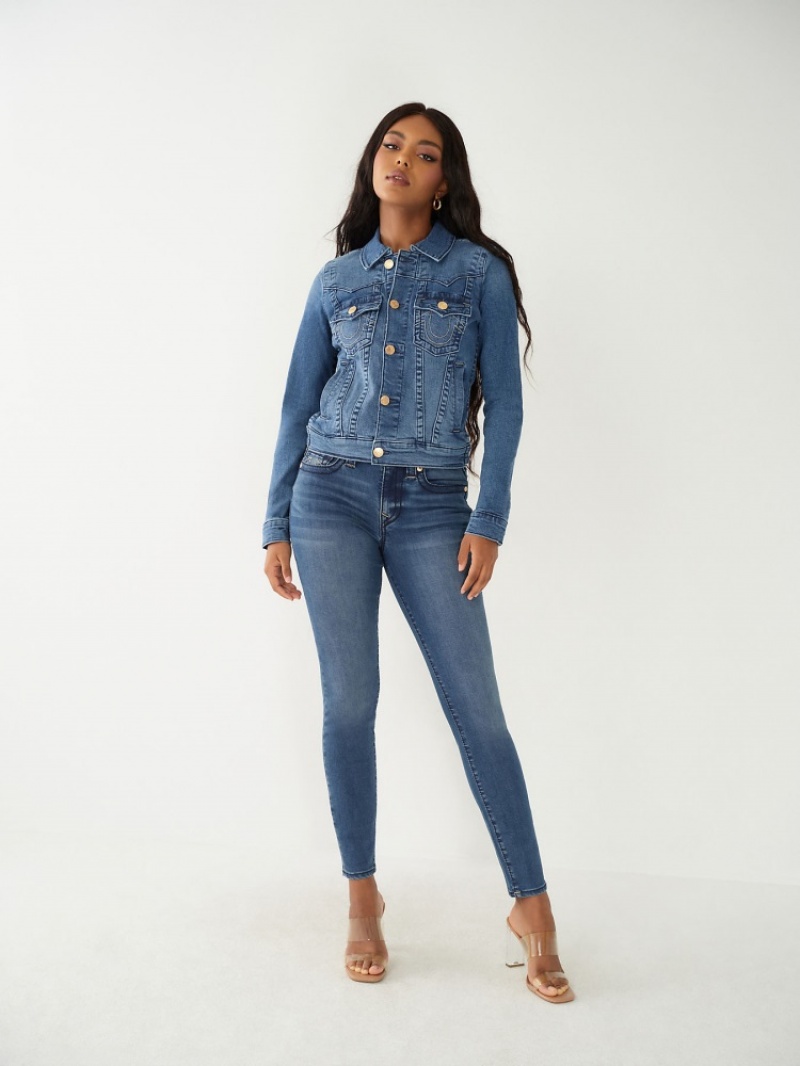 Veste Jimmy True Religion Jimmy Femme Bleu Marine | LSK-87360555