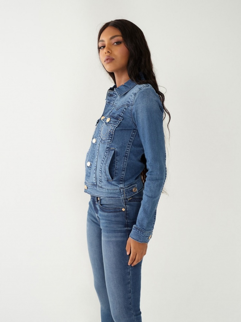 Veste Jimmy True Religion Jimmy Femme Bleu Marine | LSK-87360555