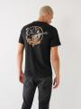 T Shirts True Religion Buddha Logo Homme Noir | CZR-05623732