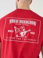 T Shirts True Religion Buddha Logo Homme Noir | CZR-05623732