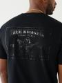 T Shirts True Religion Buddha Logo Homme Noir | CZR-05623732