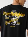 T Shirts True Religion Buddha Logo Homme Noir | CZR-05623732