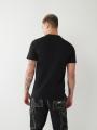 T Shirts True Religion Buddha Logo Homme Noir | CZR-05623732