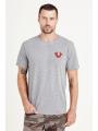 T Shirts True Religion Buddha Logo Homme Vert Olive | MVM-81559963