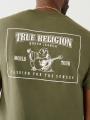 T Shirts True Religion Buddha Logo Homme Vert Olive | MVM-81559963