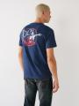 T Shirts True Religion Buddha Logo Homme Bleu Marine | BYM-06642707