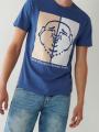 T Shirts True Religion Buddha Logo Homme Bleu Marine | BYM-06642707