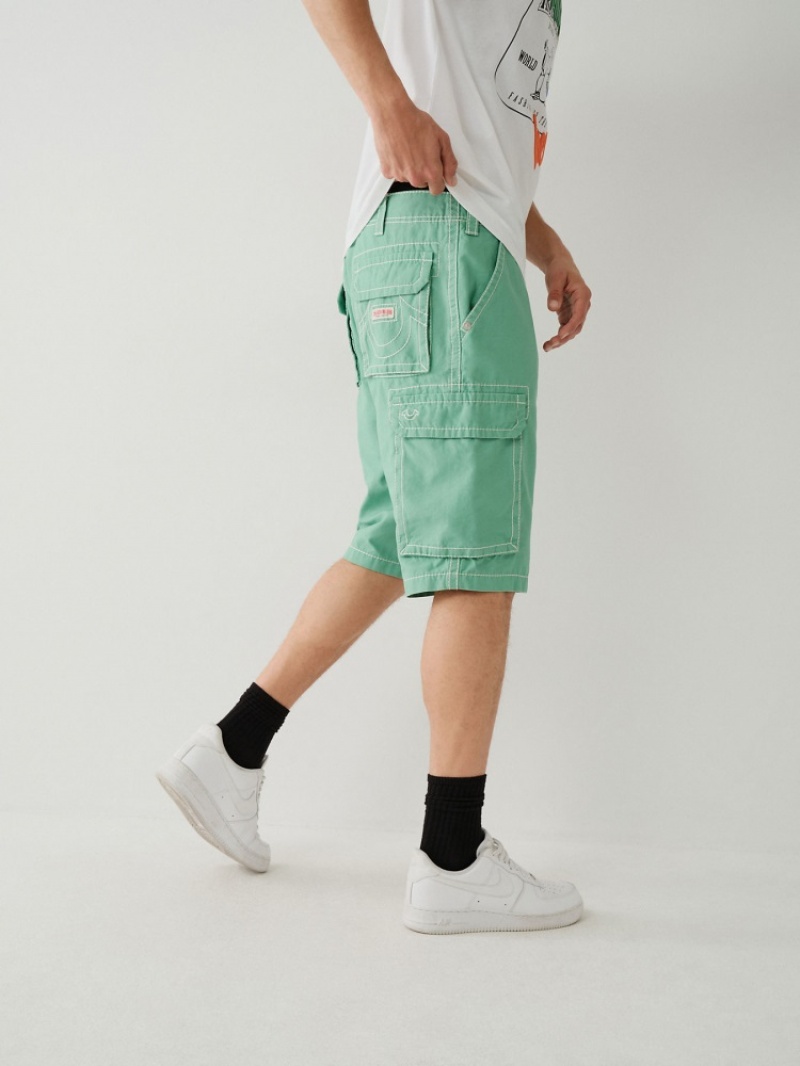 Short True Religion Big T Cargo Corta Homme Vert Olive | GNX-65705688