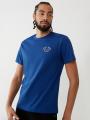 T Shirts True Religion Buddha Logo Homme Bleu | VHR-92627332