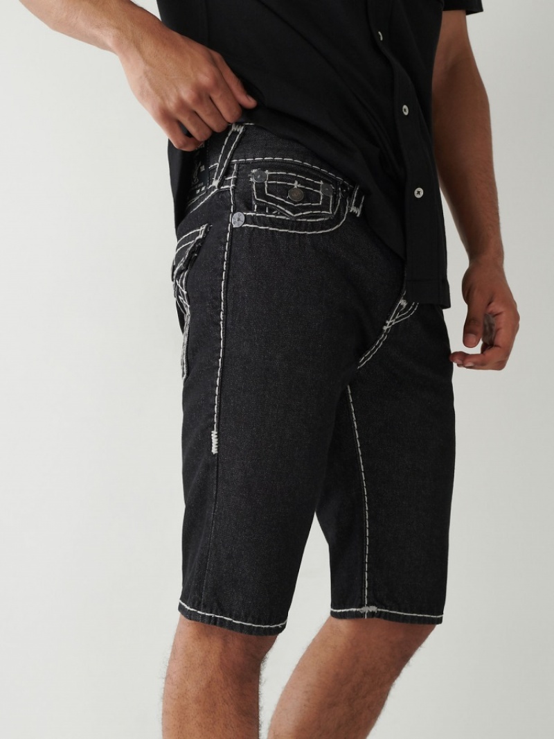 Big T & Super T Stitch True Religion Rocco Super T Stitch Mince Corta Homme Blanche Noir | JYU-81528441