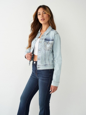 Vestes En Jean True Religion Buddha Femme Bleu | WZK-47455221