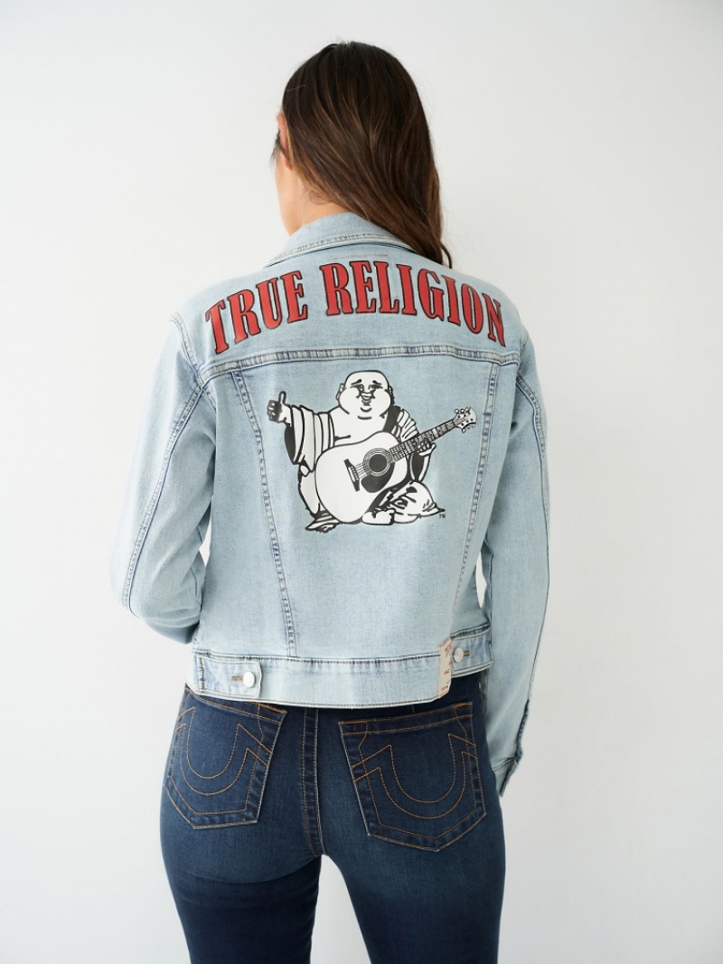 Vestes En Jean True Religion Buddha Femme Bleu | WZK-47455221