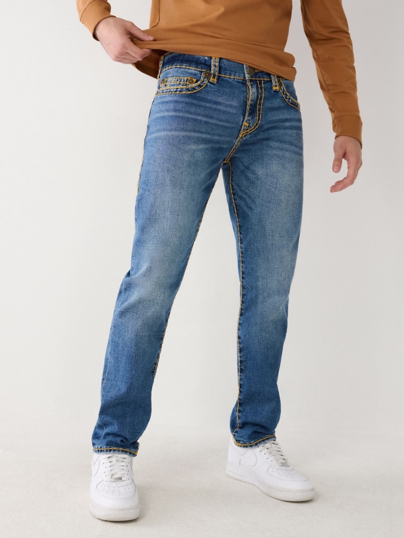 Big T & Super T Stitch True Religion Rocco Super T Mince Jean Homme Blanche Bleu | JJZ-23483156