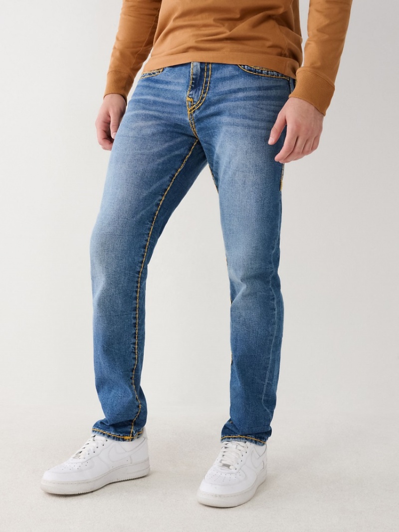 Big T & Super T Stitch True Religion Rocco Super T Mince Jean Homme Blanche Bleu | JJZ-23483156