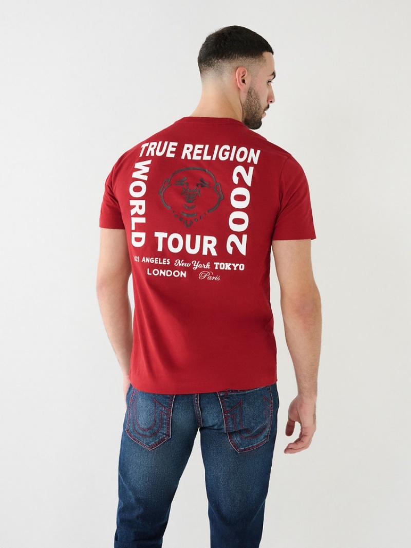 T Shirts True Religion Buddha Logo Homme Kaki | DBL-76999239