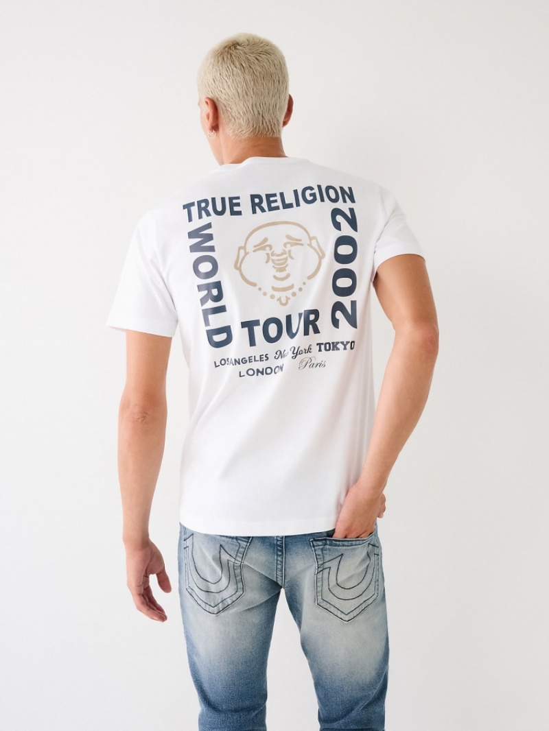 T Shirts True Religion Buddha Logo Homme Beige | FFH-30624236