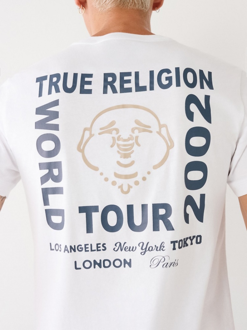 T Shirts True Religion Buddha Logo Homme Beige | FFH-30624236