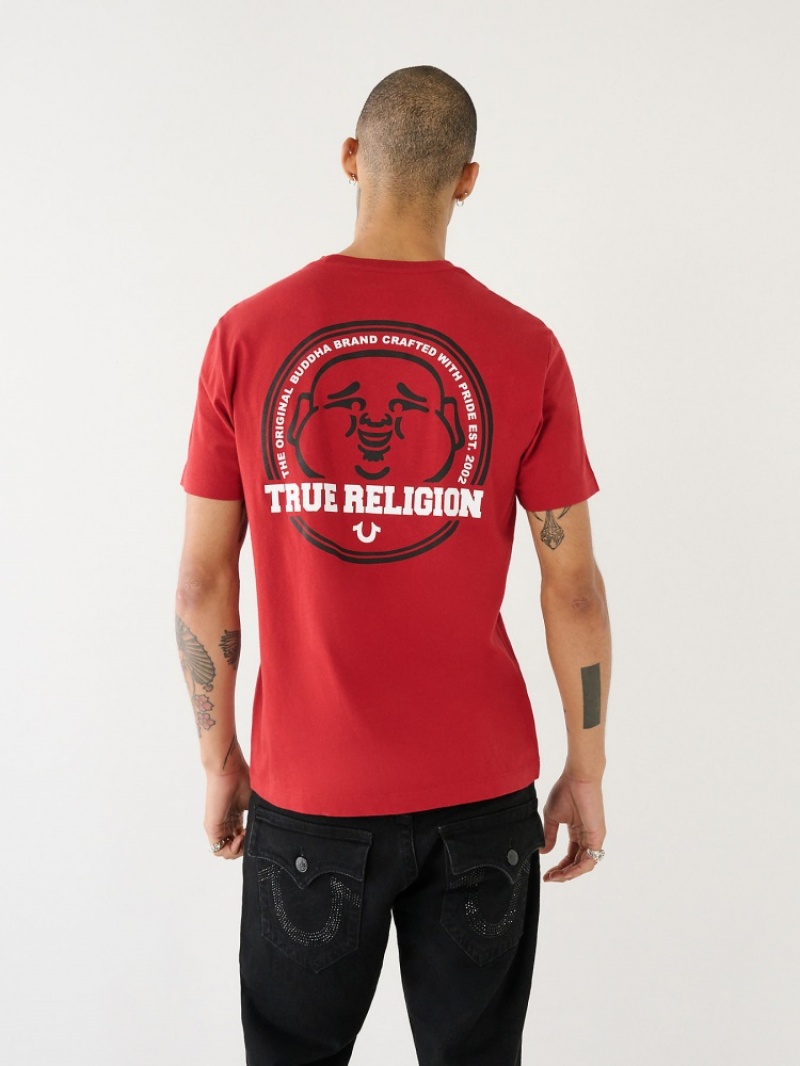 T Shirts True Religion Buddha Logo Homme Noir | ZIF-03562594