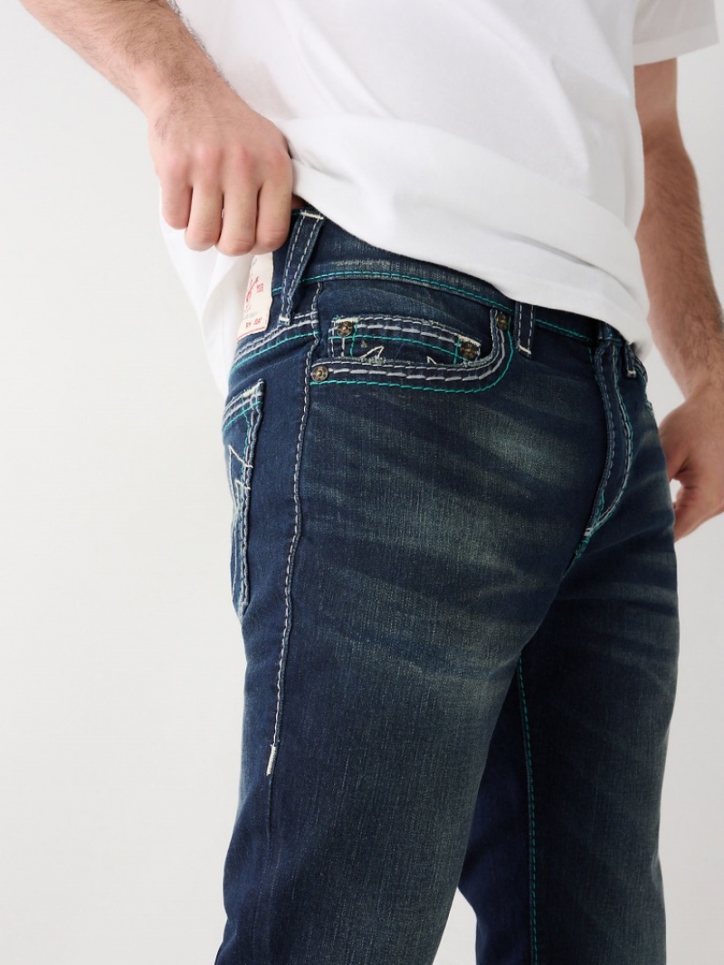 Big T & Super T Stitch True Religion Rocco Mb3 Mega Big T Mince Jean Homme Kaki | ERI-34855684