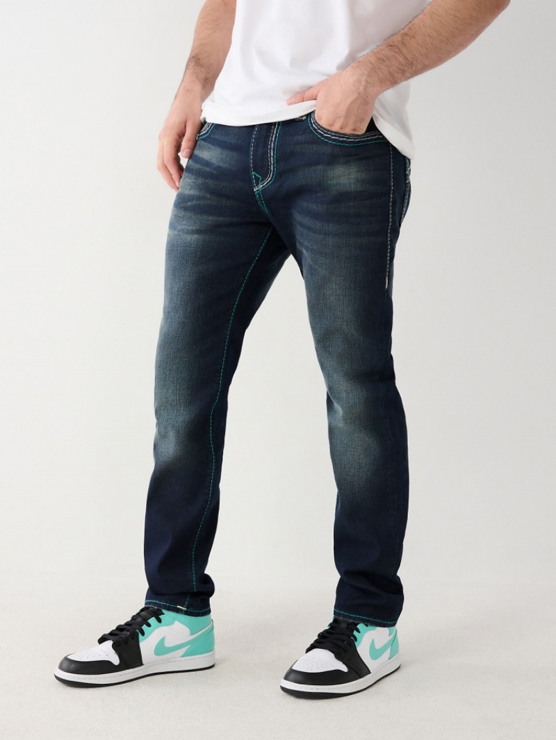 Big T & Super T Stitch True Religion Rocco Mb3 Mega Big T Mince Jean Homme Kaki | ERI-34855684