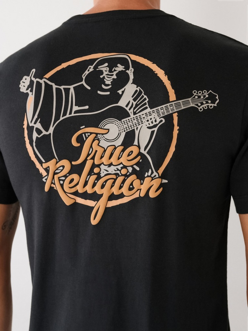 T Shirts True Religion Buddha Logo Homme Bleu Marine | RGD-44379440